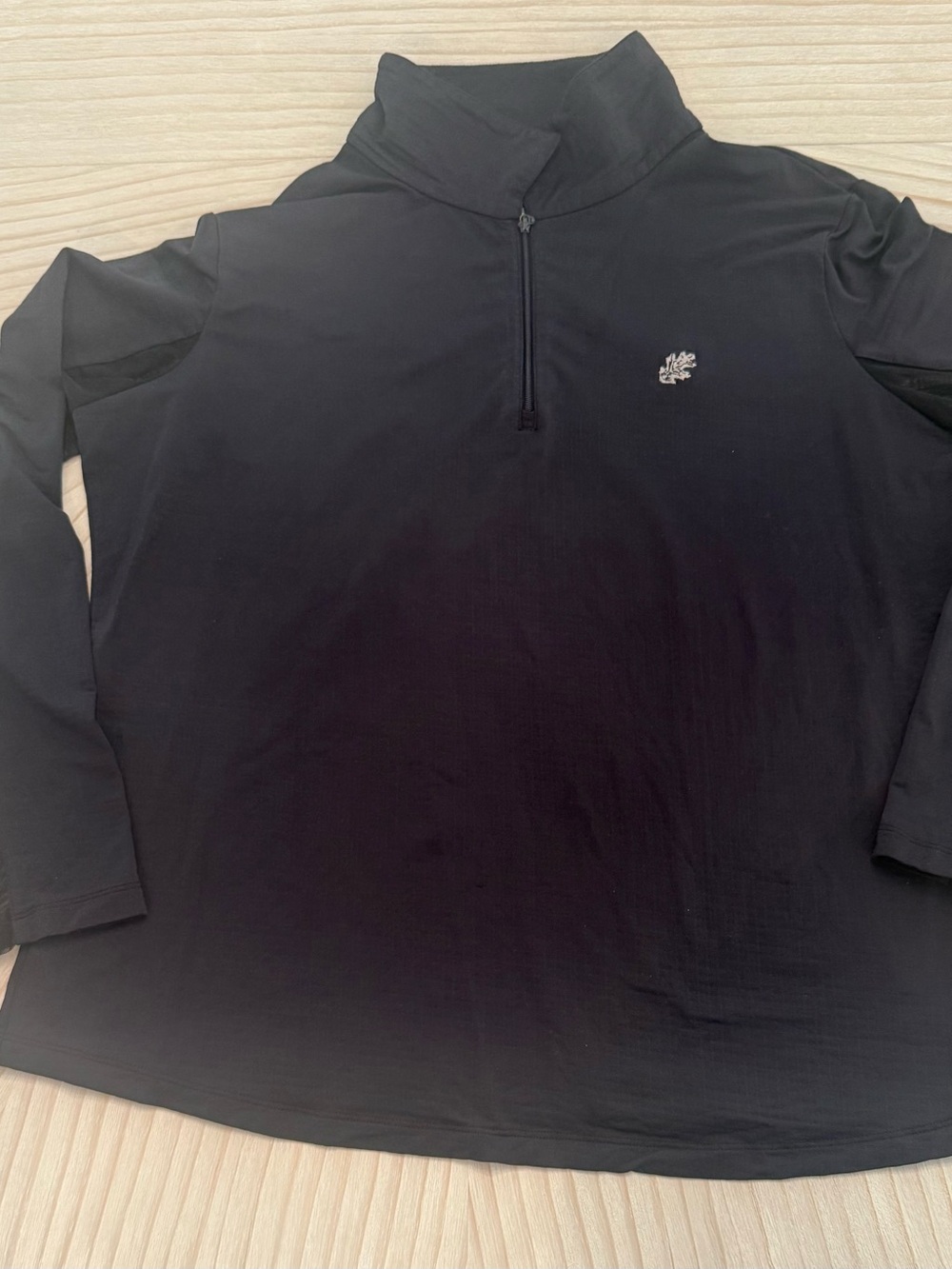 IBKUL Black Long Sleeve Quarter-Zip Pullover